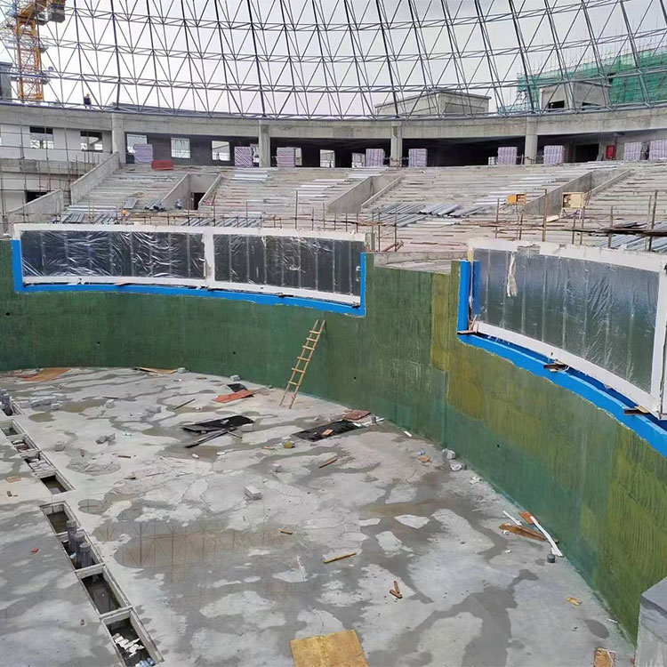 Acuario de piscina acr&iacute;lica - instalaci&oacute;n