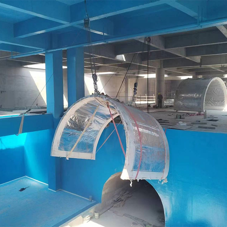 Acuario t&uacute;nel acr&iacute;lico - instalaci&oacute;n