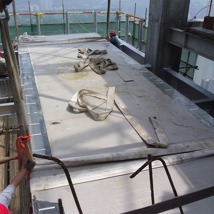 Imágenes para piscina apoyada en ventana acrílica de 4 lados - Leyu