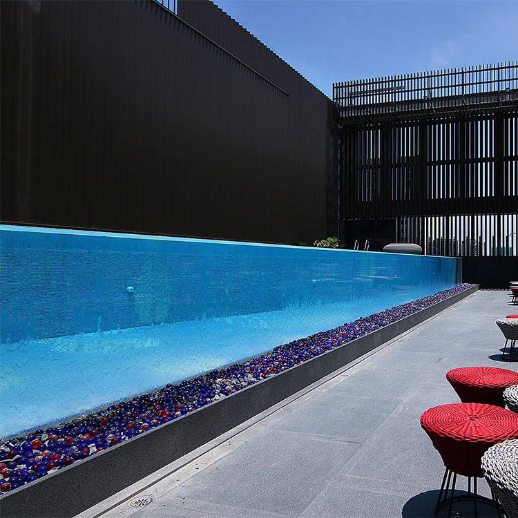 Piscina acrílica y paneles de pared de piscina de vidrio acrílico transparente-leyu Acrylic Factory