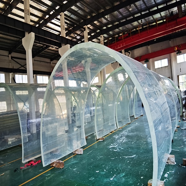 Grandes tanques de acuario de oceanario curvos ultra claros Túnel de vidrio acrílico Fábrica de acuarios de acrílico Leyu - Leyu 