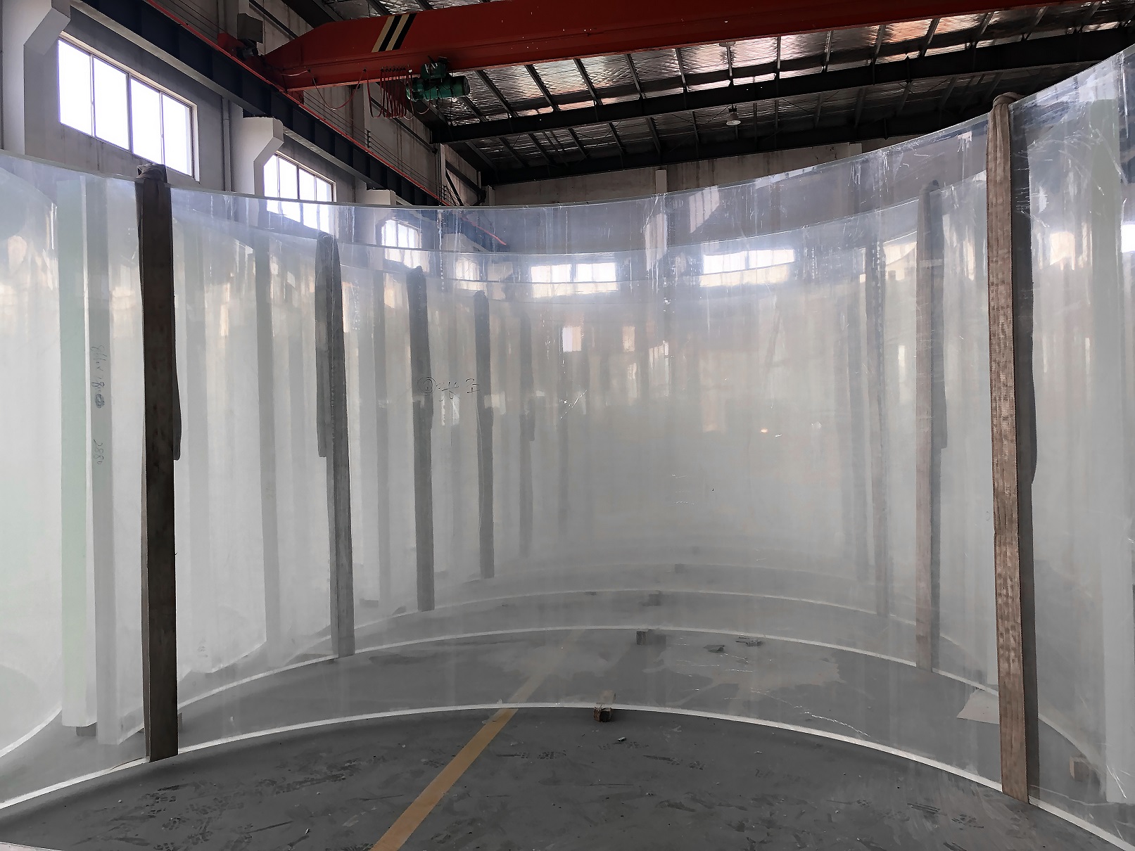 La fábrica de acuarios de túnel submarino personalizados-Fábrica de productos de láminas acrílicas Leyu