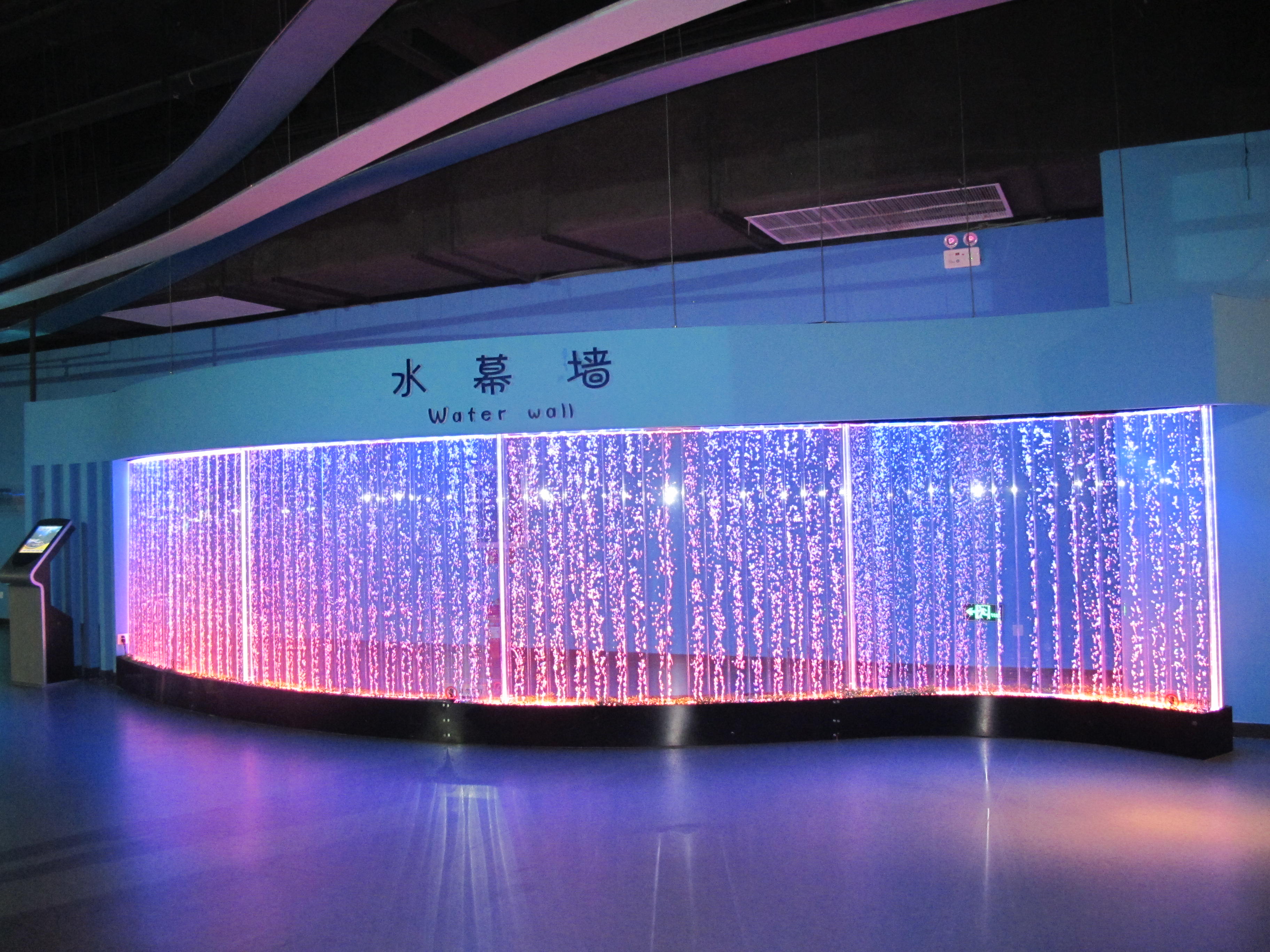Placa de vidrio Plexi acrílico Lucite curvada para acuario oceánico